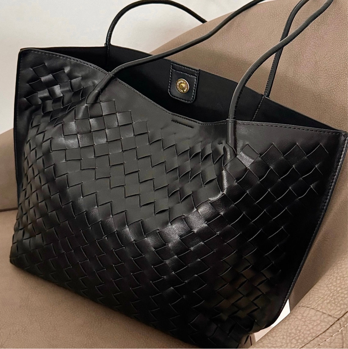 Zeitlos-elegant Shopper gewebt