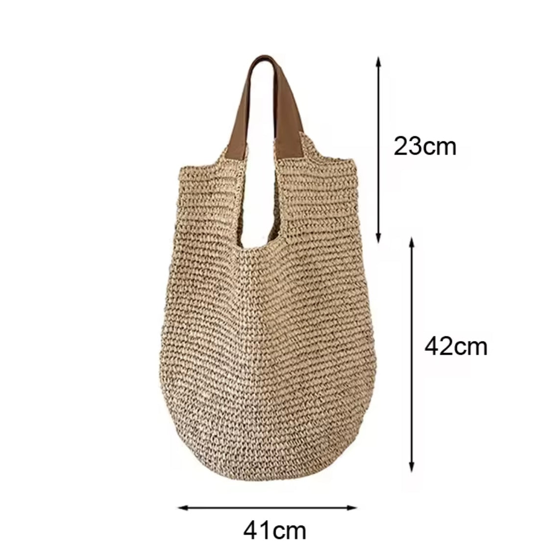 Schultertasche Hobo Bag Beige
