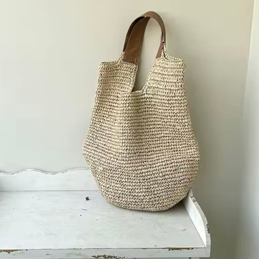 Schultertasche Hobo Bag Beige