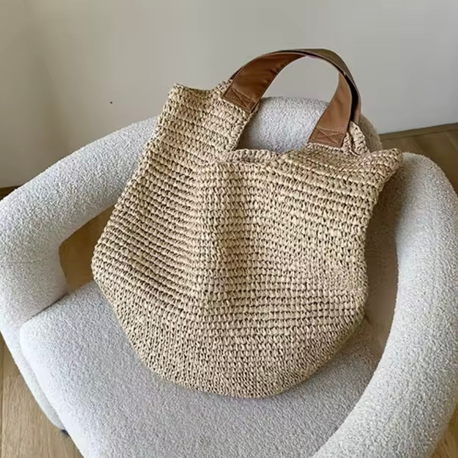 Schultertasche Hobo Bag Beige