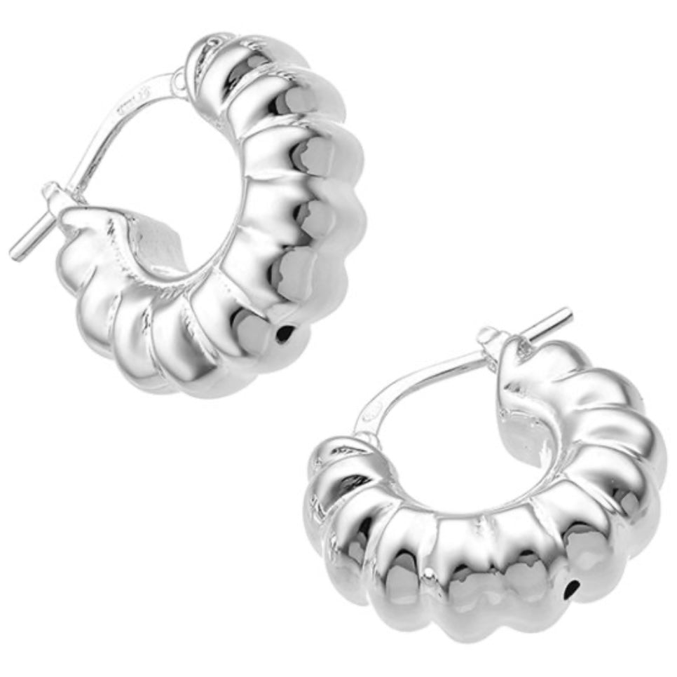 Creole Klein Sterling Silber 925 Premium Collection recycelt