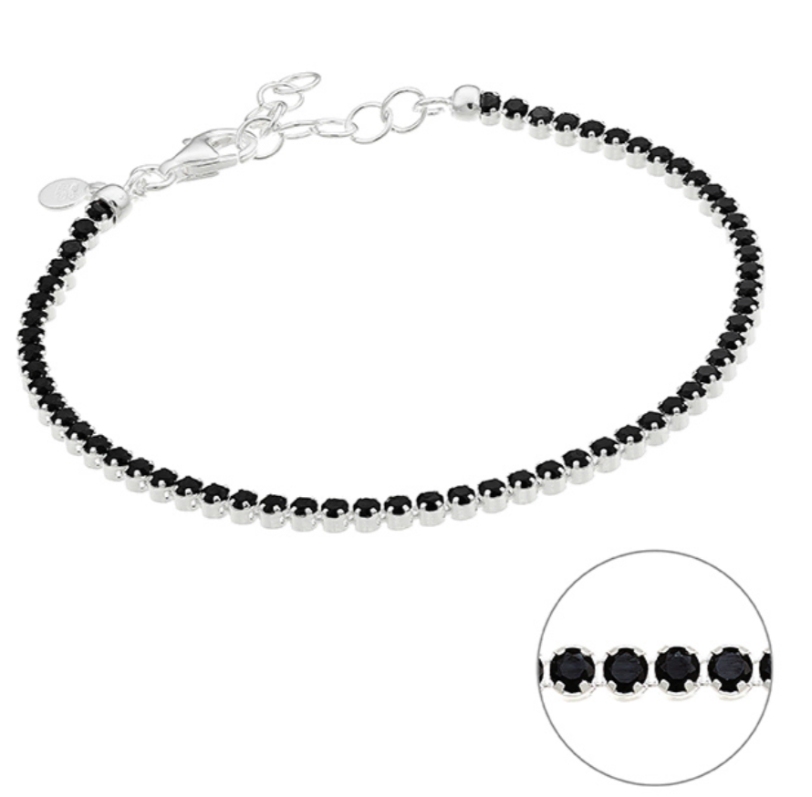 Armand Zirkonia Schwarz Sterling Silber Premium Collection recyceltes Silber