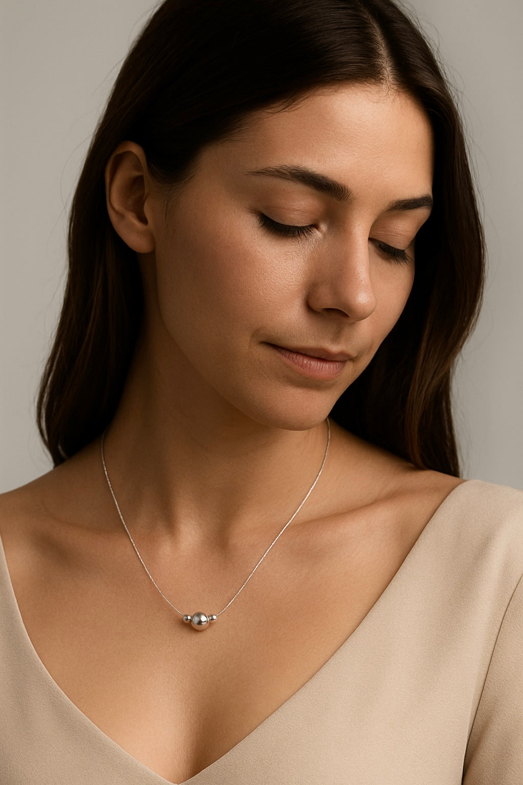 Kette Sterling Silber Kugeln