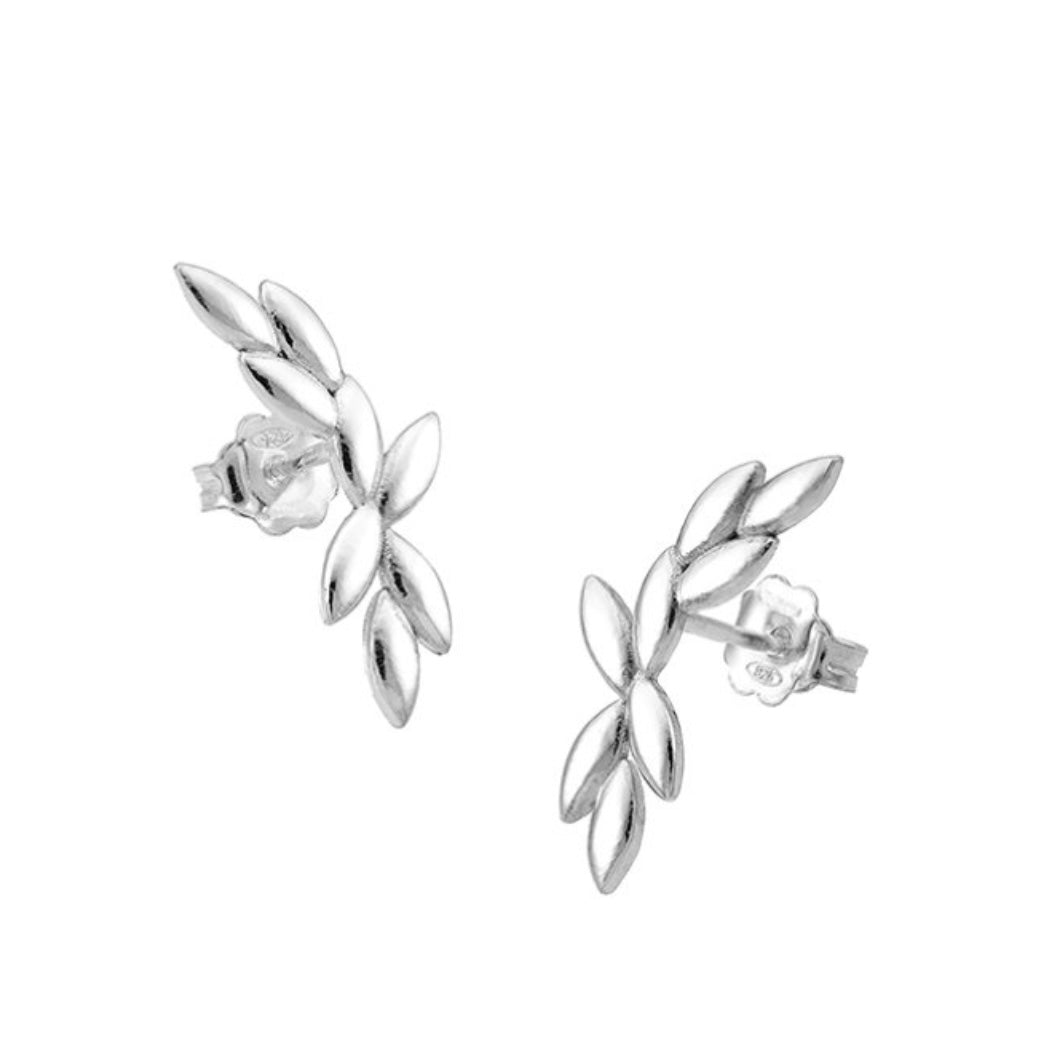 Ohrstecker Blossom Curve Sterling Silber eco classy