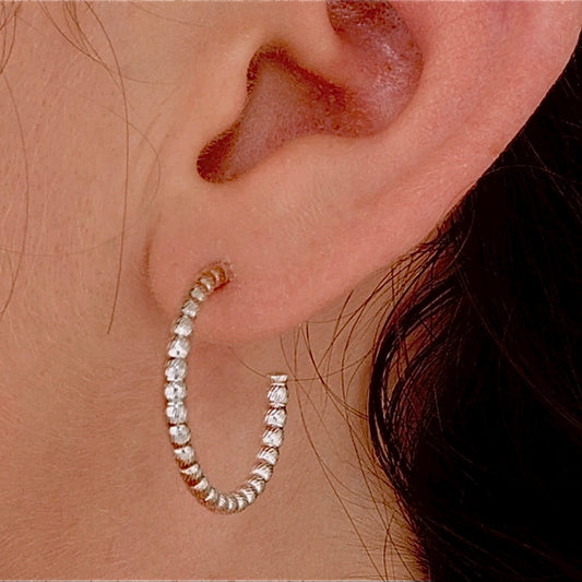 Creole Sterling Silber Statement geflochten